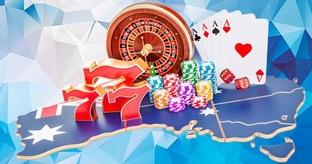 Casino Online Australia concept